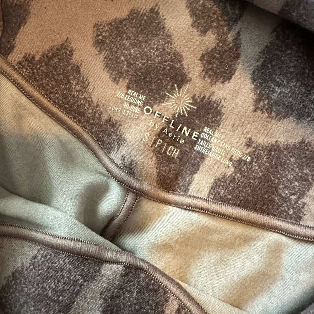 Aerie offline leopard cheetah animal print leggings - Picture 5 of 5